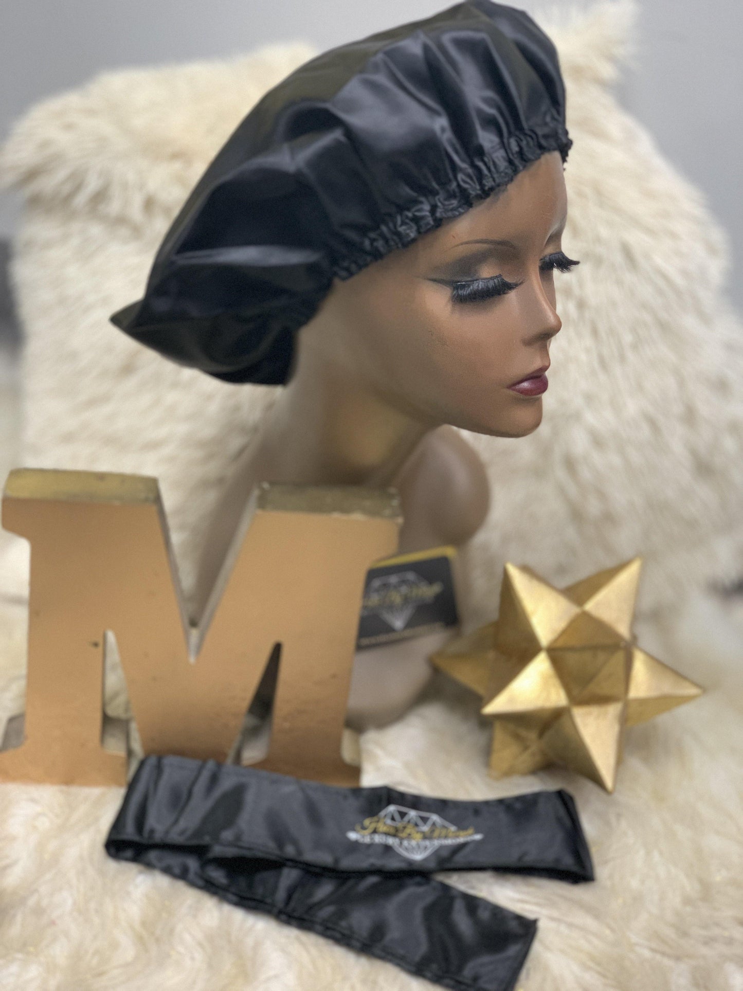 Satin Bonnet & Diamond Head wrap Bundle deal - Hair by Murph