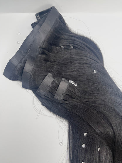 Silky Straight Seamless Clip Ins