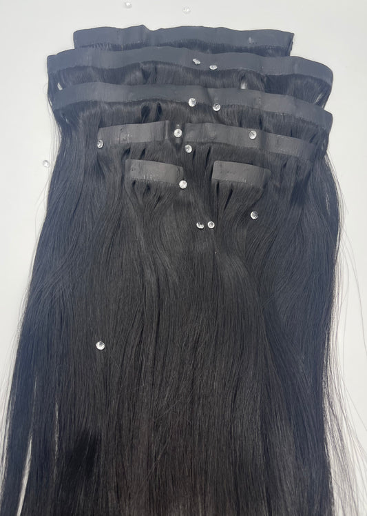 Silky Straight Seamless Clip Ins